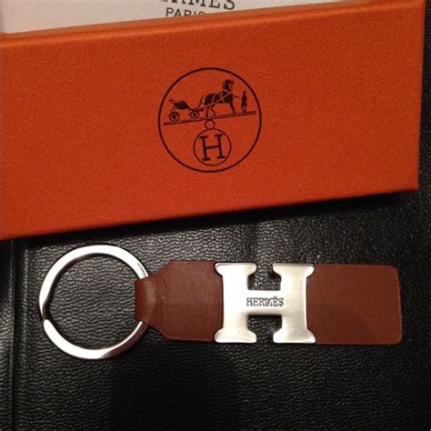 hermes leather key case|real real hermes keychain.